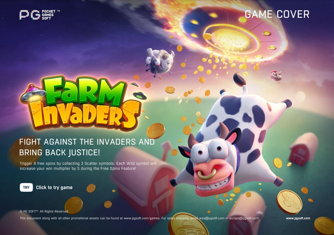 ทดลองเล่นสล็อต Farm Invaders